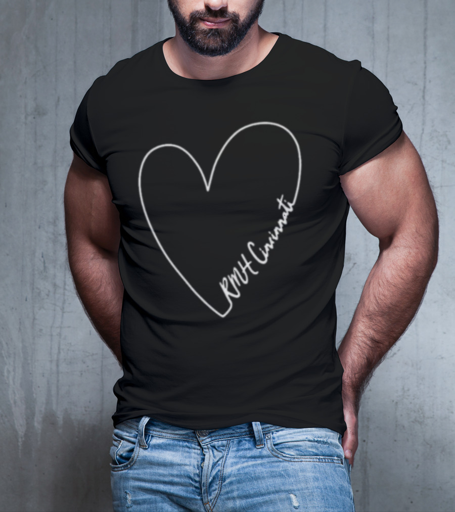 RMH Cincinnati Hand Drawn Heart T-Shirt