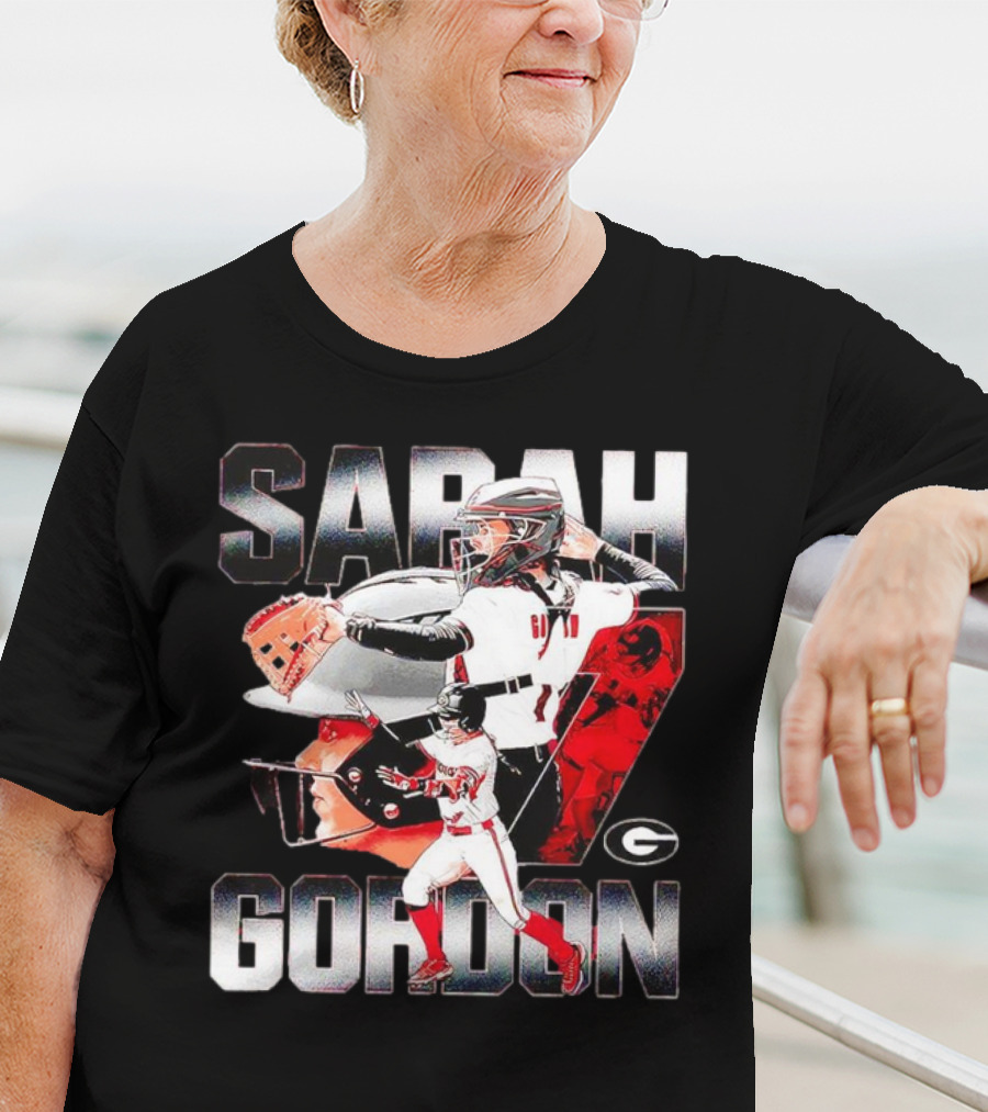Sarah Gordon 7 Georgia Bulldogs T-Shirt