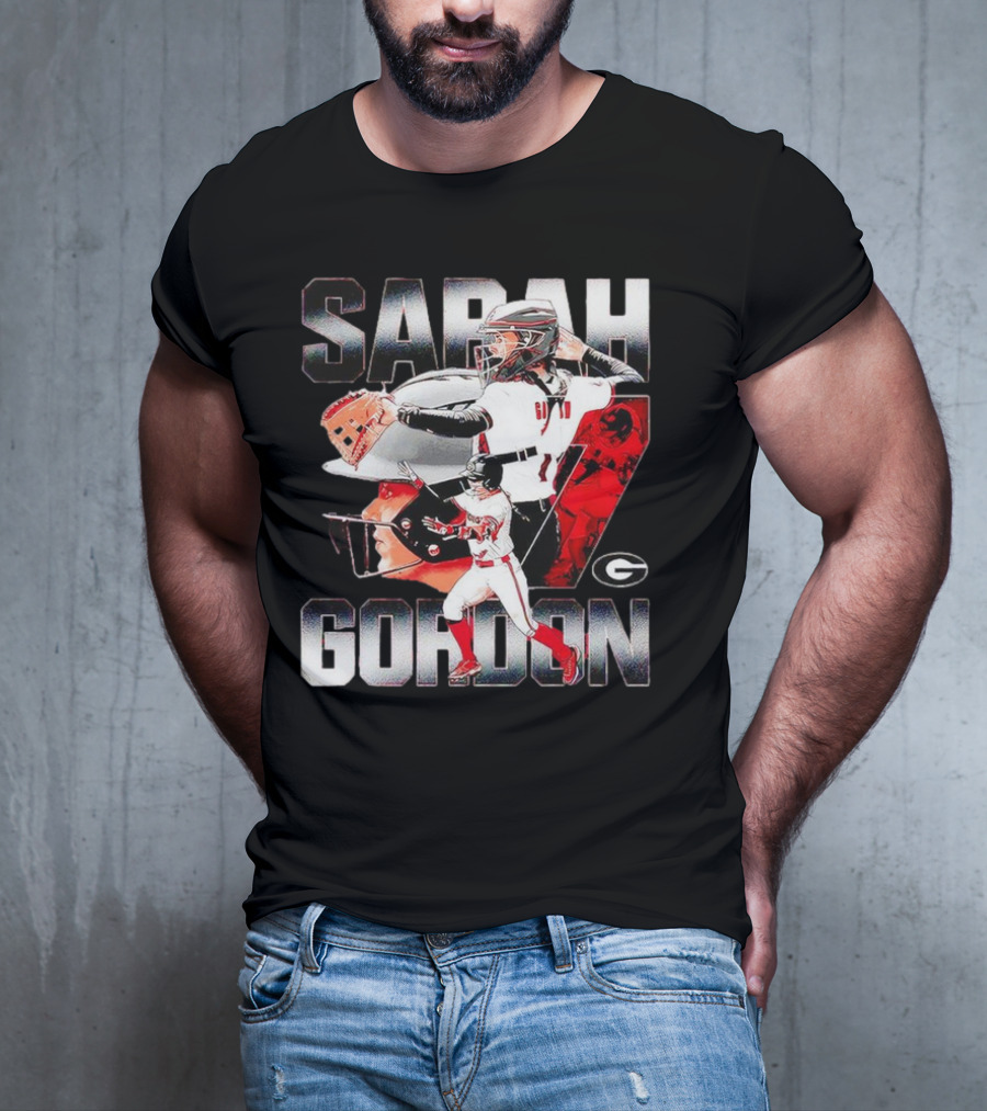 Sarah Gordon 7 Georgia Bulldogs T-Shirt