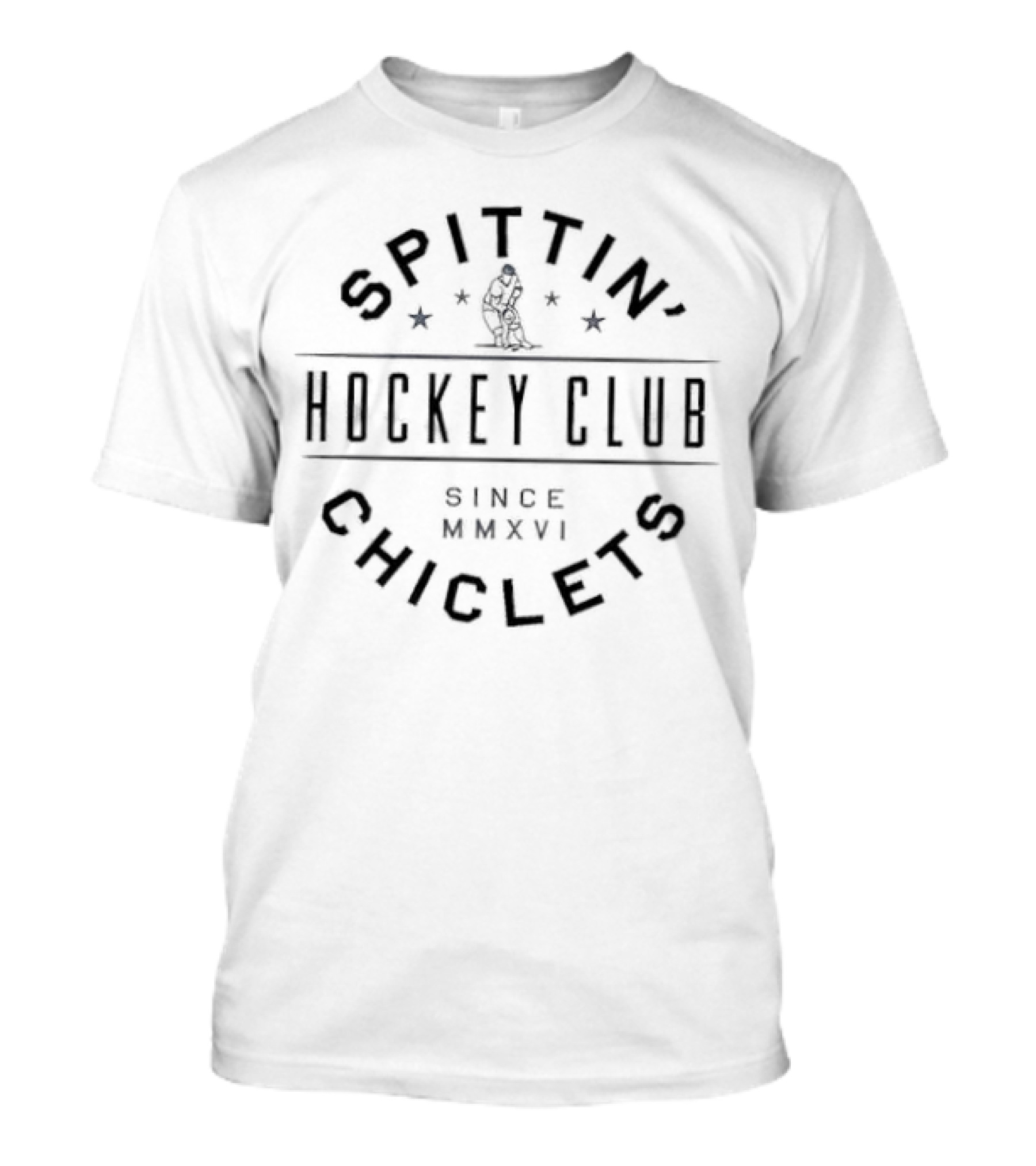 Spittin' Chiclets Hockey Club Since MMXVI T-Shirt