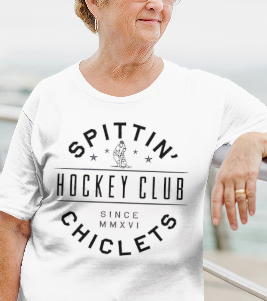 Spittin' Chiclets Hockey Club Since MMXVI T-Shirt