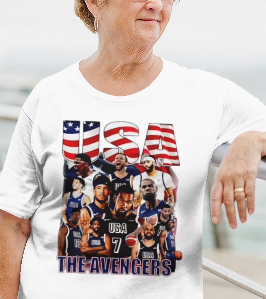USA The Avengers All Team Players Basketball Stars T-Shirt