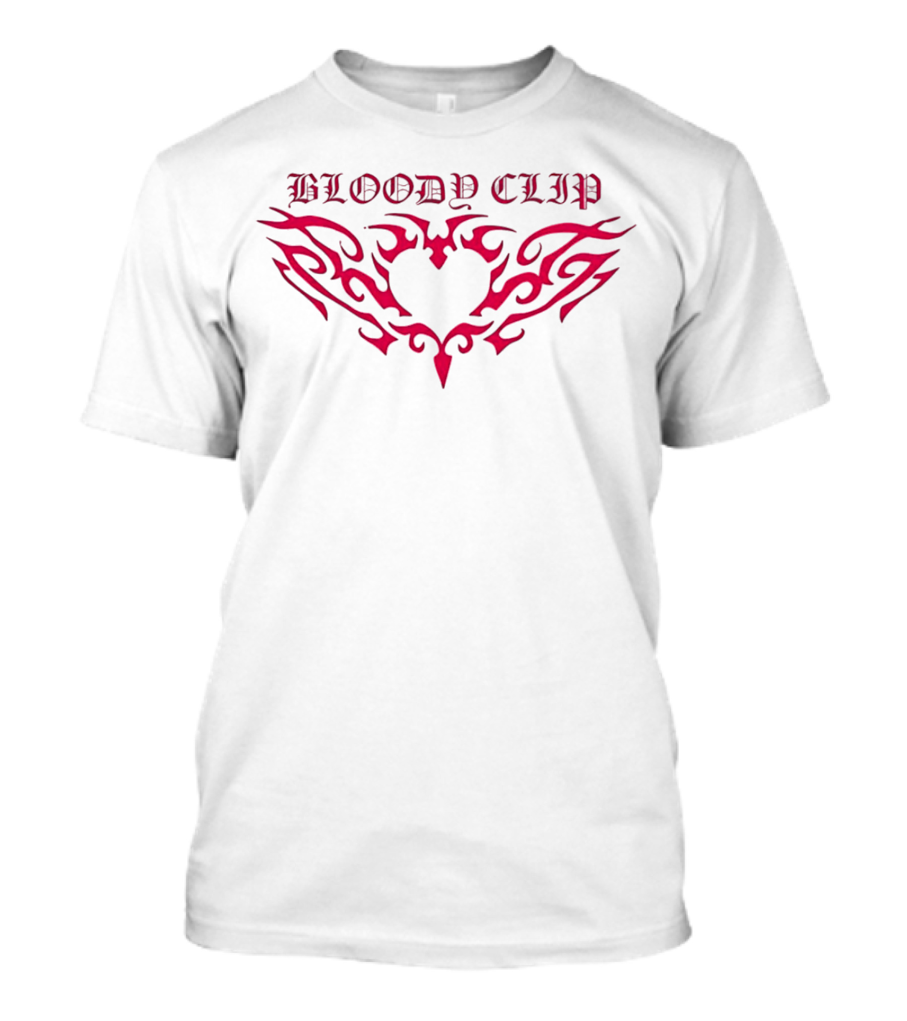 BLOODY CLIP Tribal Heart T-Shirt