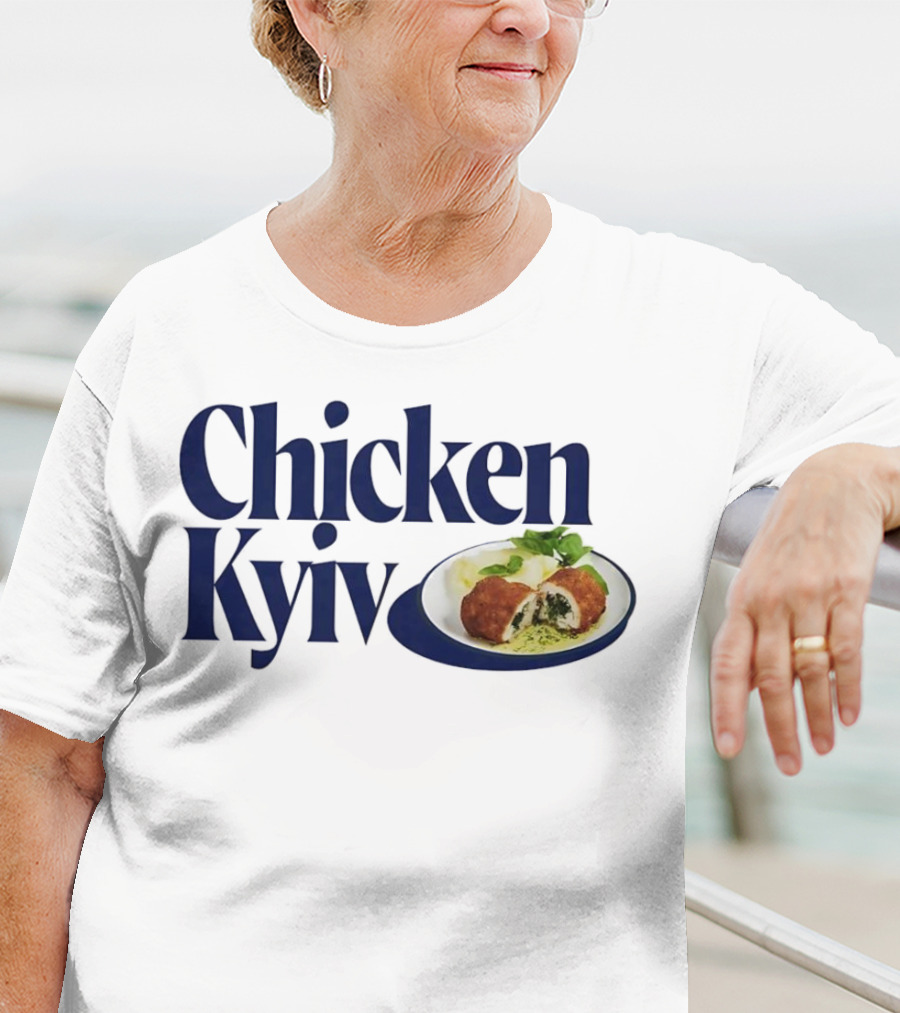 Chicken Kyiv Plate With Stuffed Cutlet And Greens T-Shirt