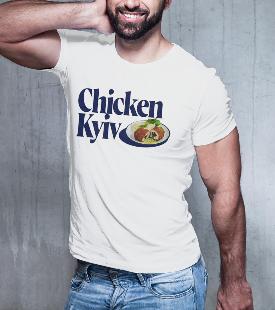 Chicken Kyiv Plate With Stuffed Cutlet And Greens T-Shirt