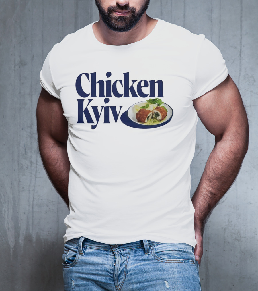Chicken Kyiv Plate With Stuffed Cutlet And Greens T-Shirt