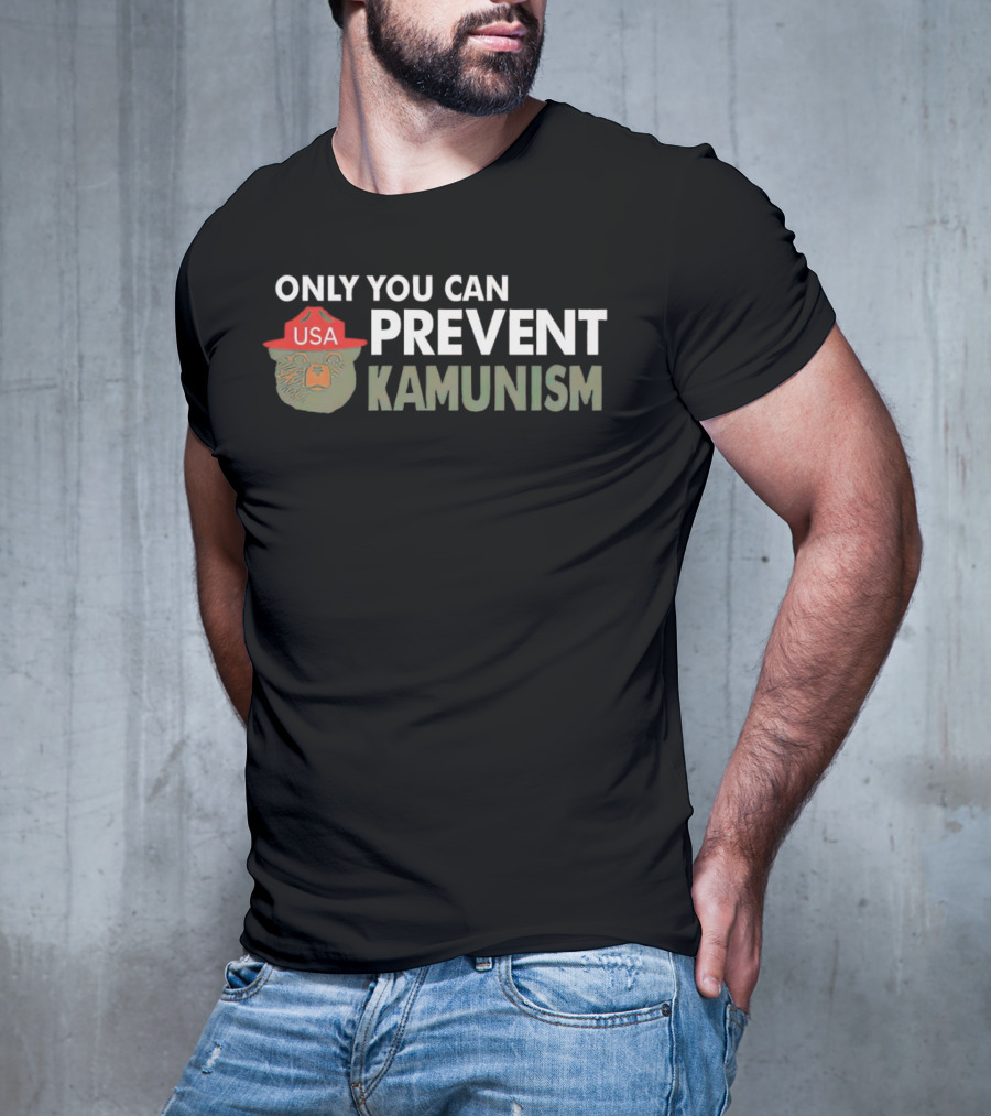 Only You Can Prevent Kamunism USA Bear Hat T-Shirt