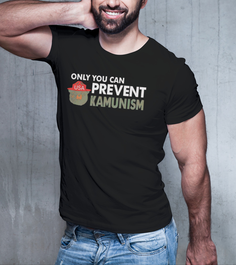 Only You Can Prevent Kamunism USA Bear Hat T-Shirt