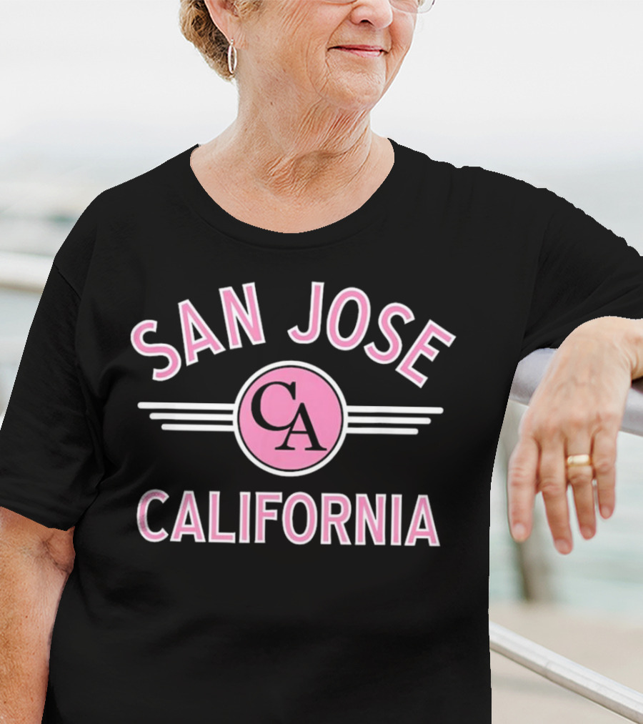 San Jose California Pink Circle CA T-Shirt