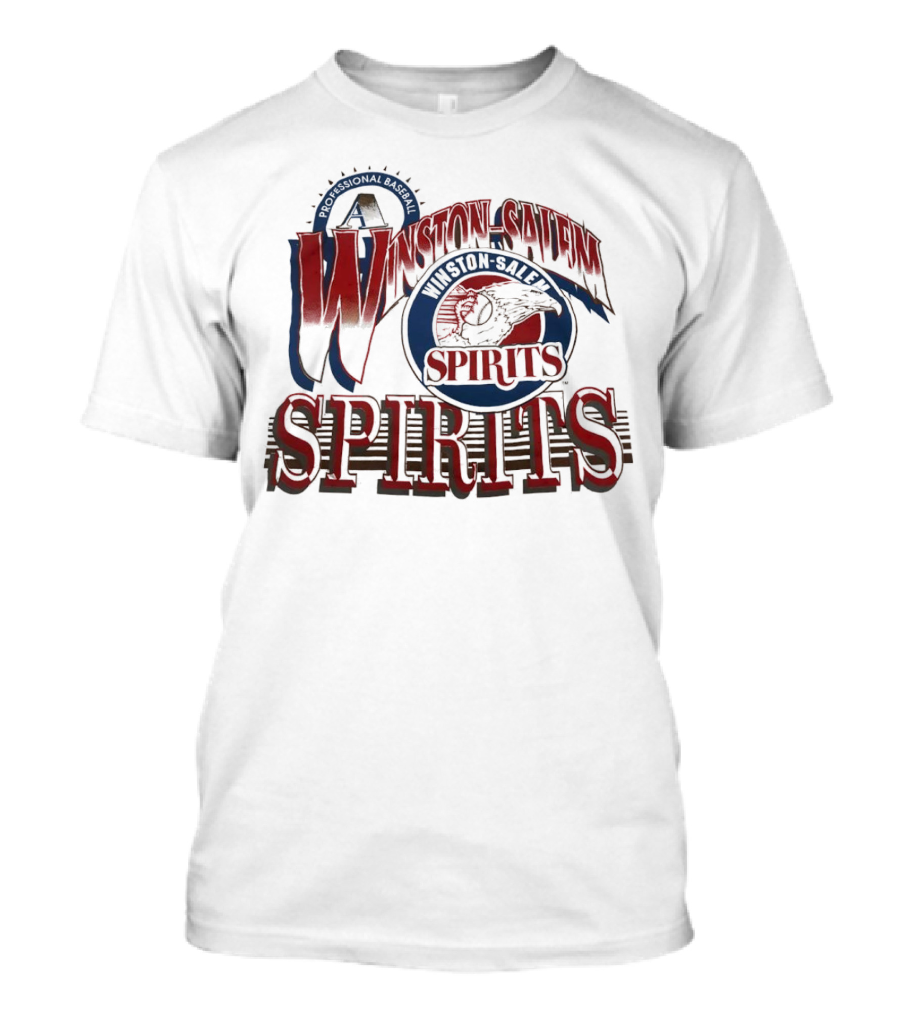 Winston Salem Spirits Professional Baseball Vintage Retro Emblem T-Shirt