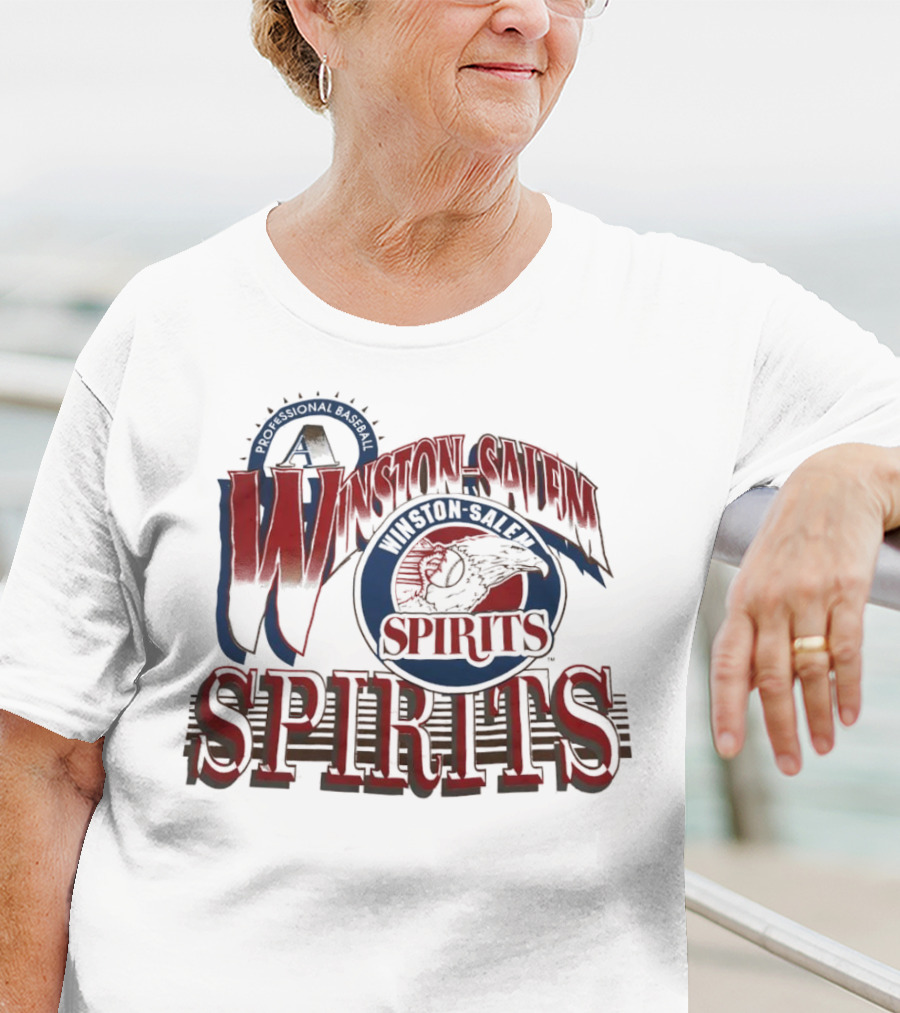 Winston Salem Spirits Professional Baseball Vintage Retro Emblem T-Shirt