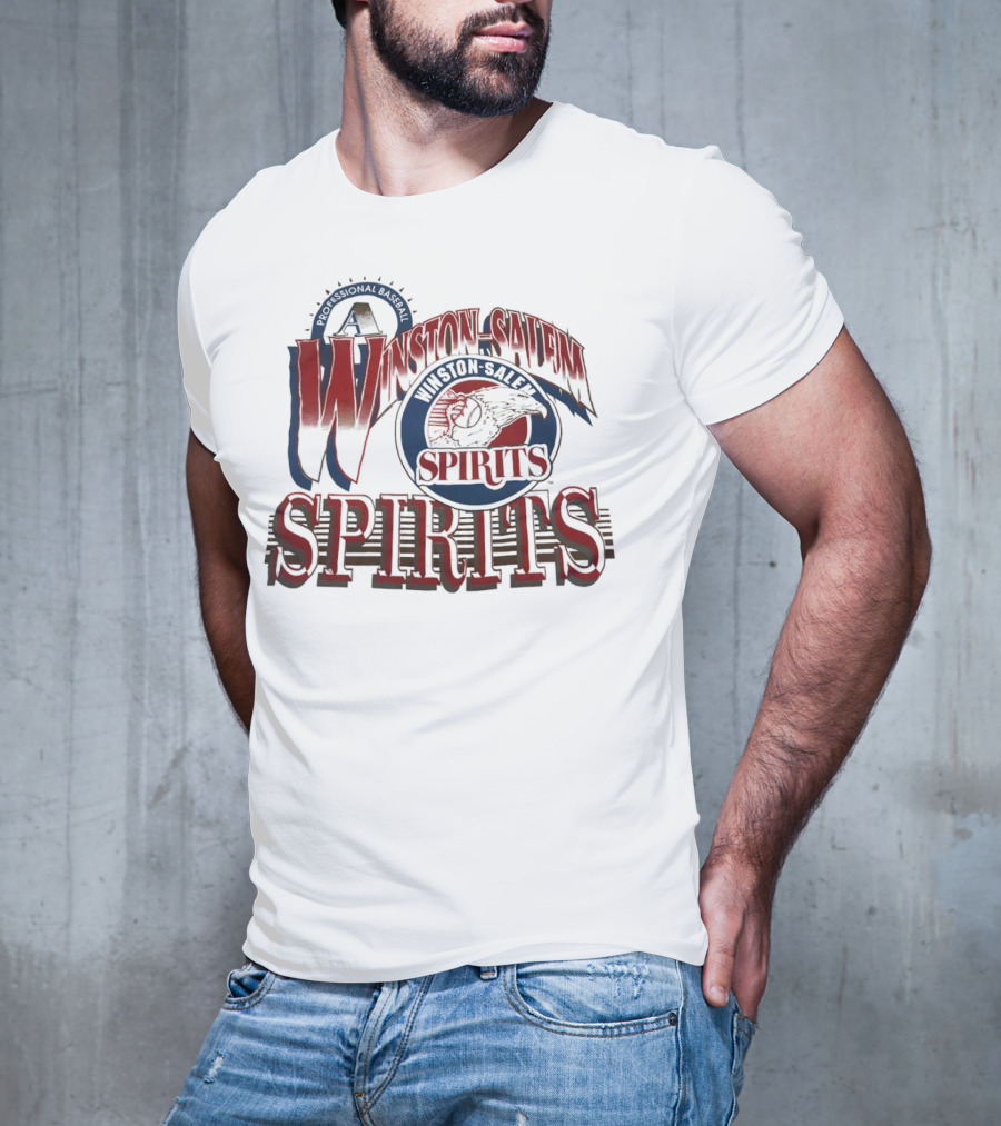 Winston Salem Spirits Professional Baseball Vintage Retro Emblem T-Shirt