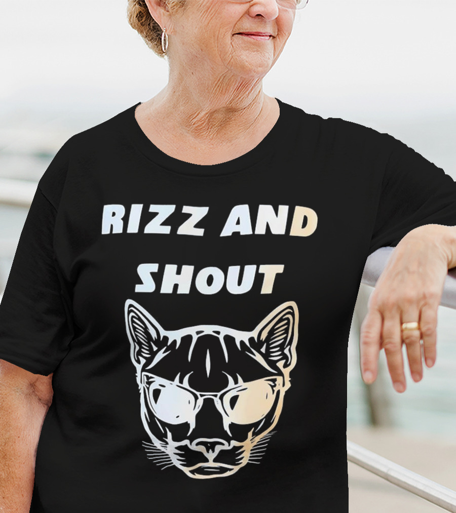 Rizz And Shout Panther With Sunglasses T-Shirt