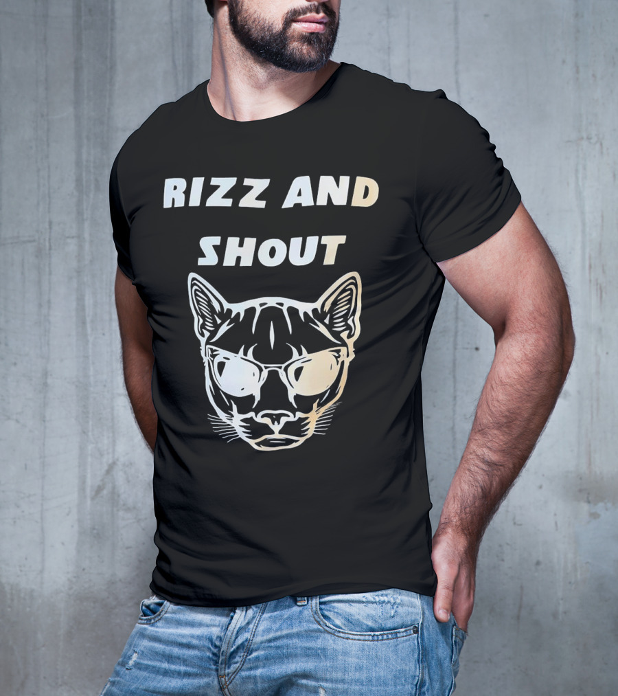 Rizz And Shout Panther With Sunglasses T-Shirt