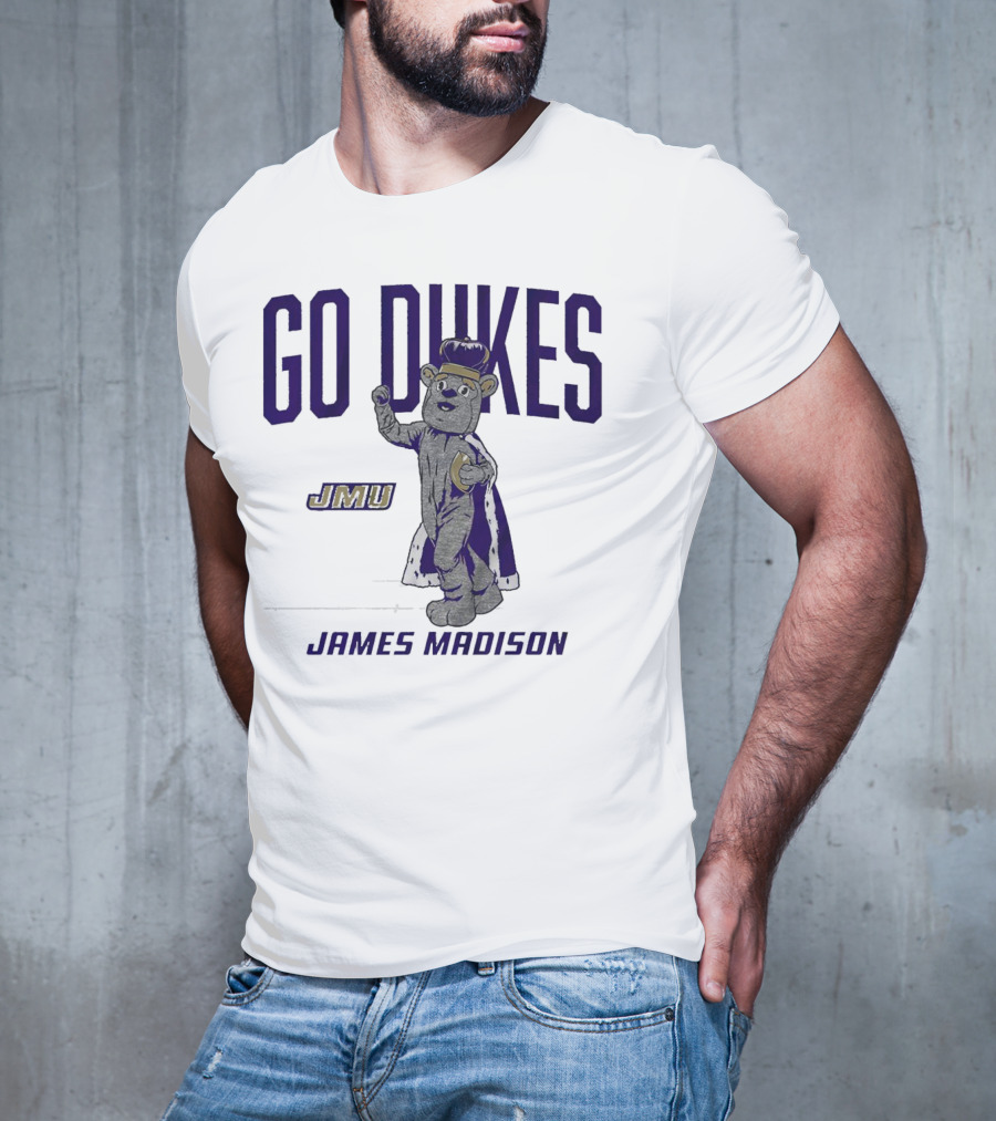 James Madison Dukes JMU Go Dukes Mascot T-Shirt