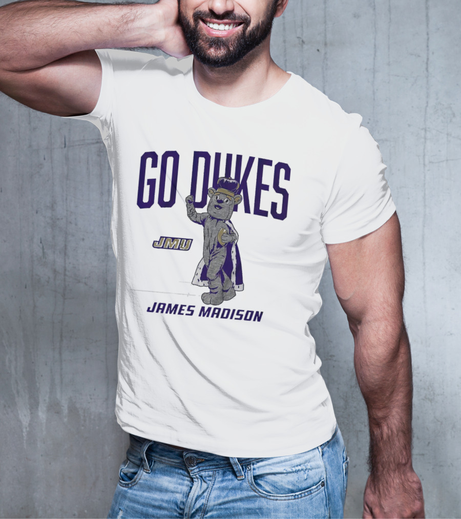 James Madison Dukes JMU Go Dukes Mascot T-Shirt