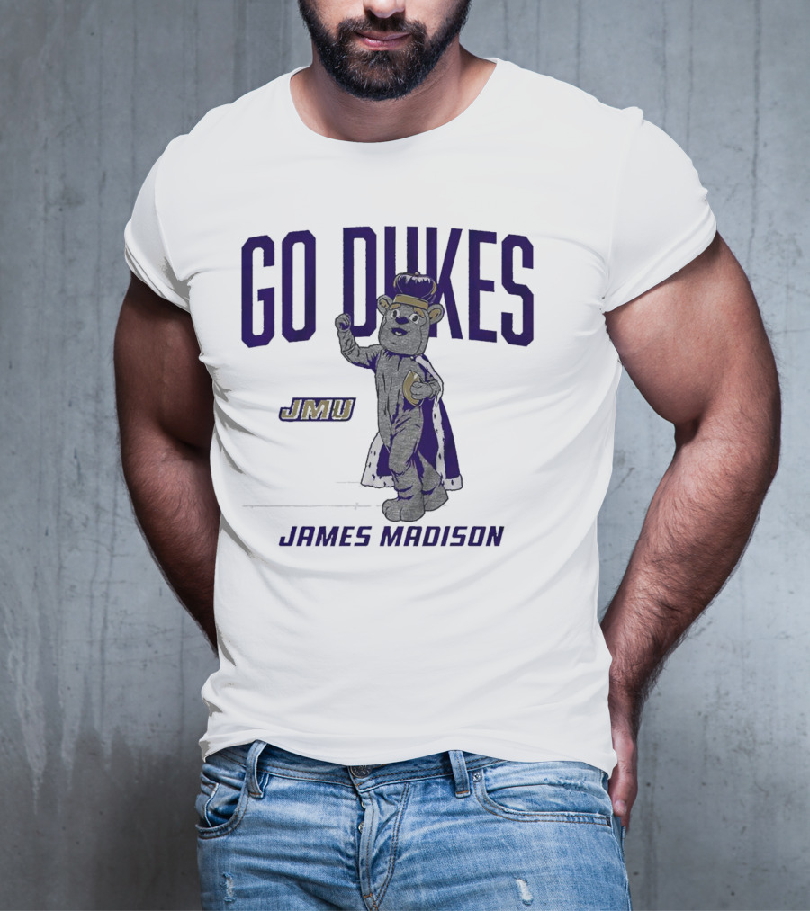 James Madison Dukes JMU Go Dukes Mascot T-Shirt