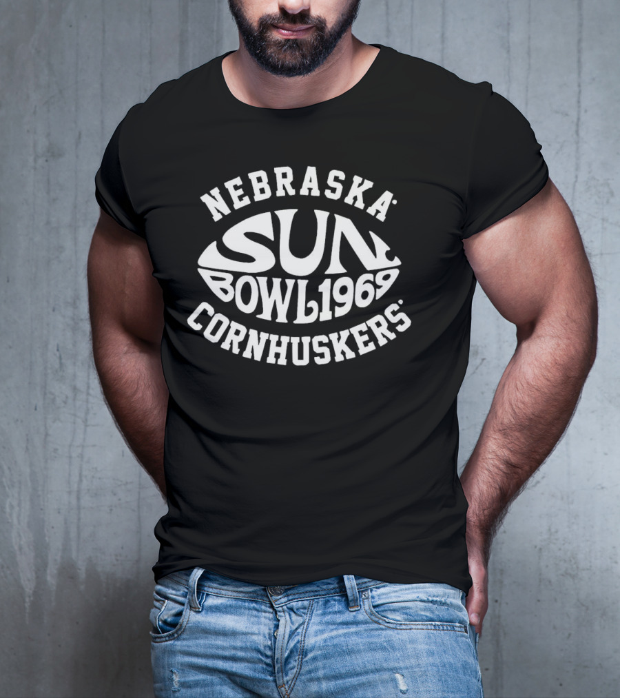 Nebraska Cornhuskers Sun Bowl 1969 Vintage Football T-Shirt