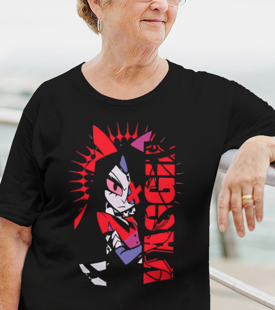 Vaggie Hazbin Hotel Edgy Character Art Concept T-Shirt