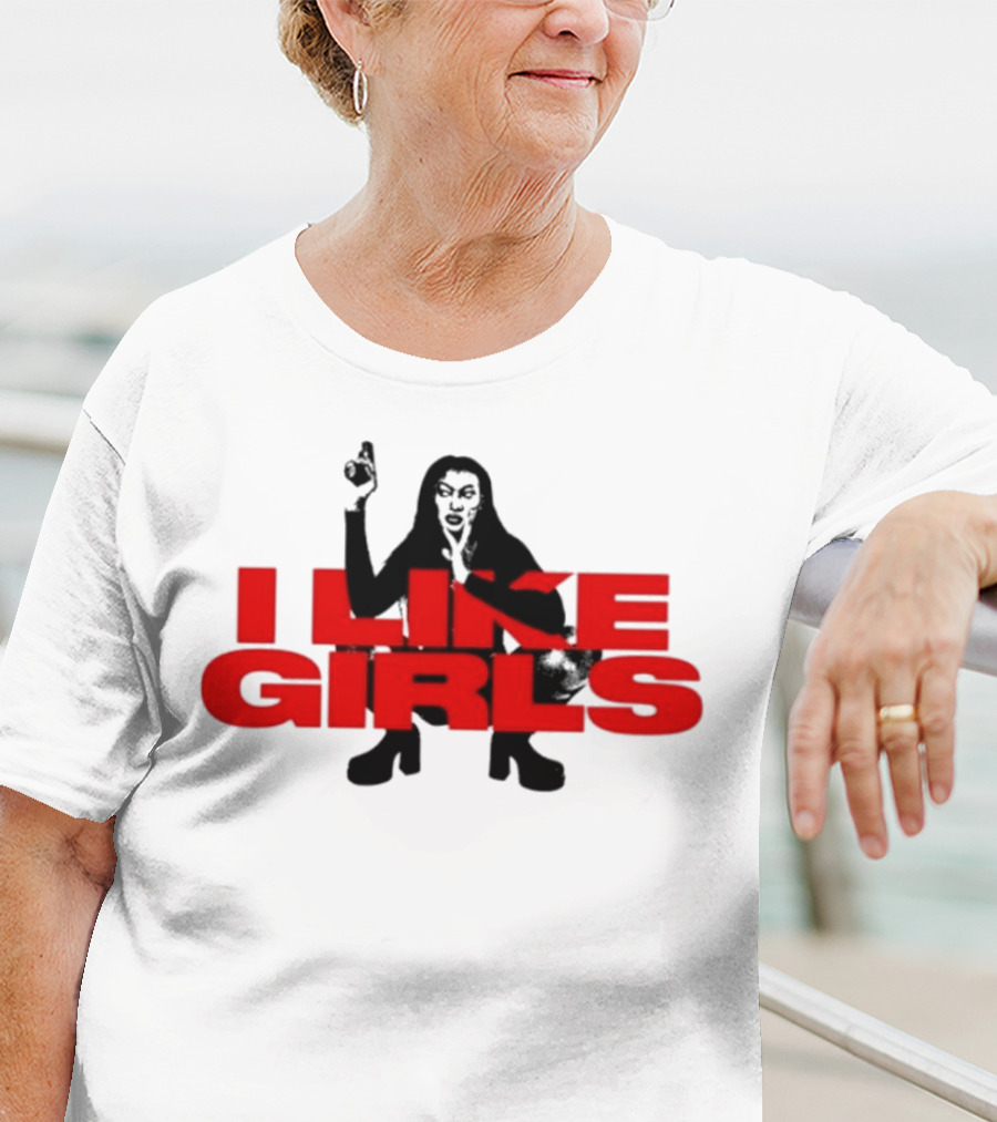 Swan Wearing I Like Girls Robapollo T-Shirt