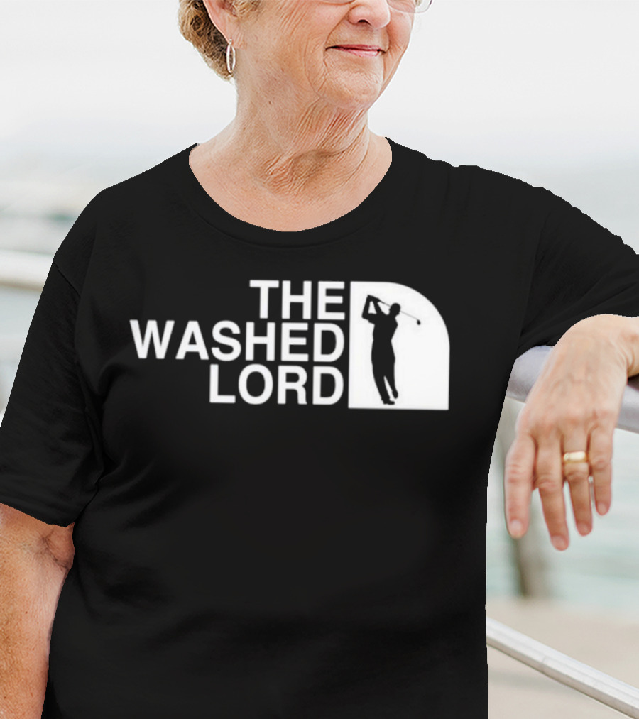 The Washed Lord Golf Swing Silhouette Mock T-Shirt