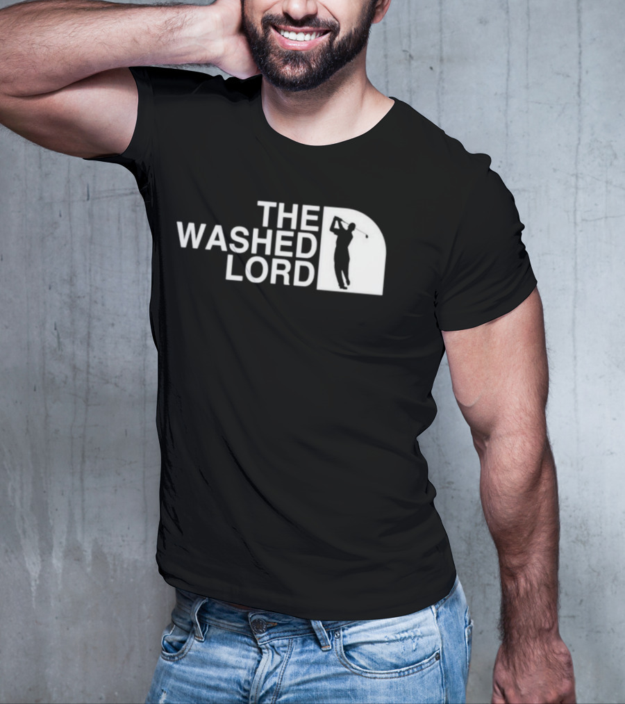 The Washed Lord Golf Swing Silhouette Mock T-Shirt