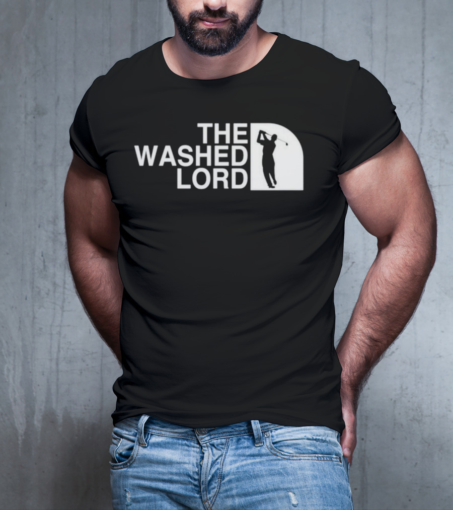 The Washed Lord Golf Swing Silhouette Mock T-Shirt