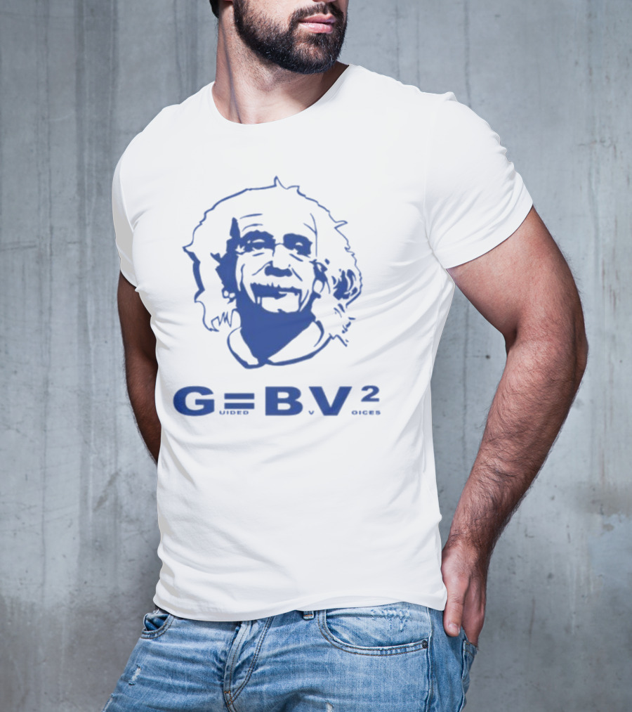 Guided By Voices Albert Einstein G=BV² Blue T-Shirt