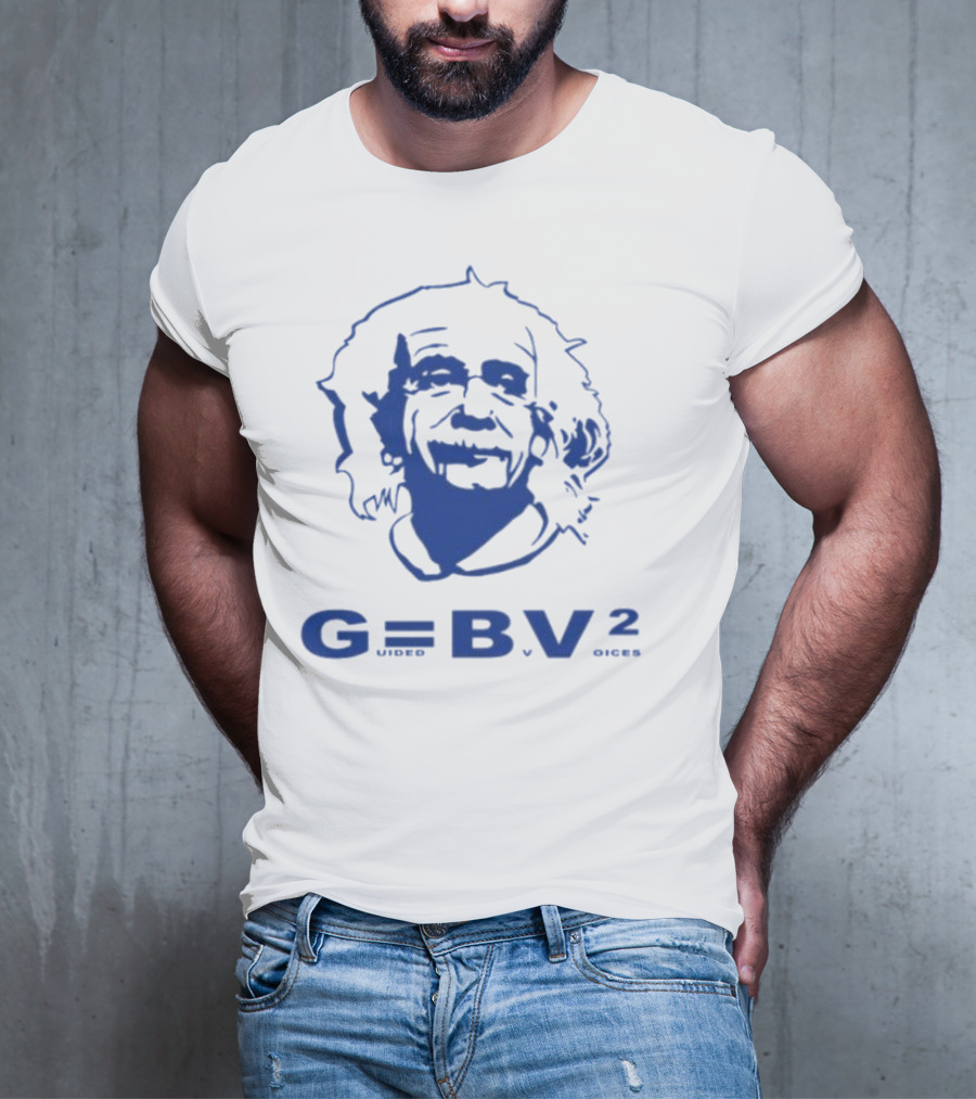 Guided By Voices Albert Einstein G=BV² Blue T-Shirt