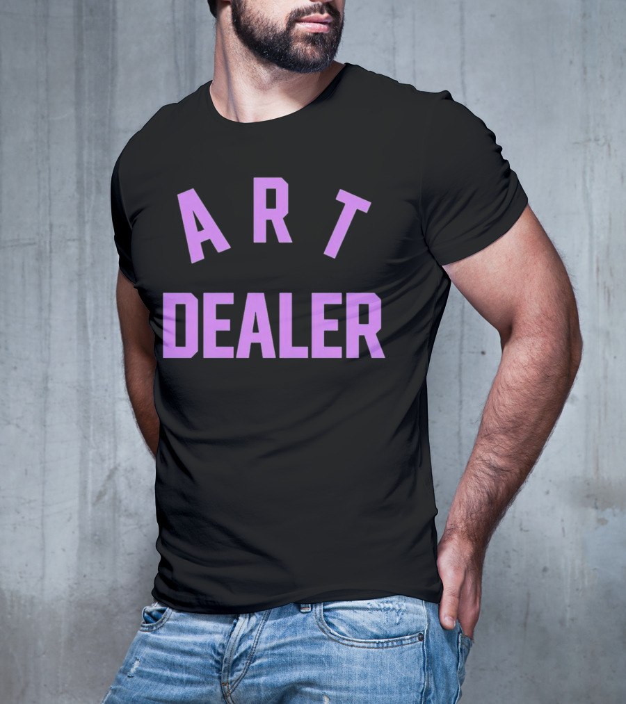 ART DEALER Classic Bold Typography T-Shirt