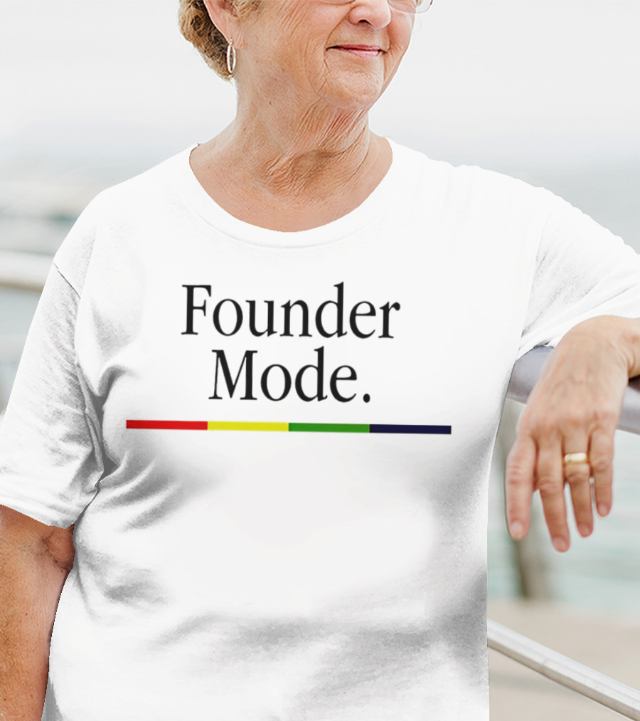 Founder Mode Levelsio Color Bar T-Shirt