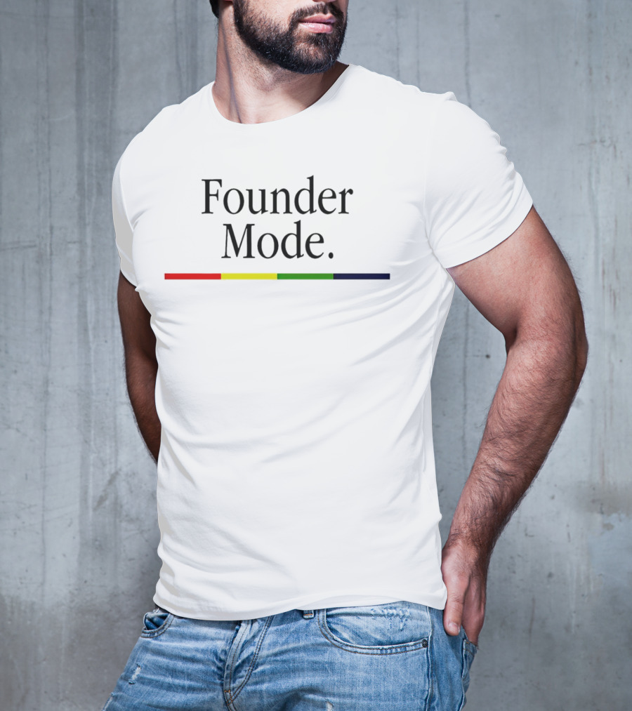 Founder Mode Levelsio Color Bar T-Shirt