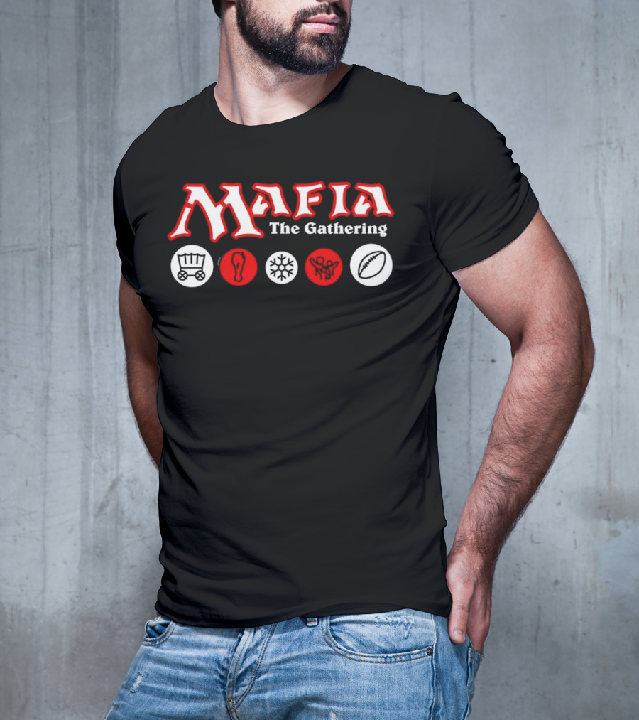 Mafia The Gathering Wagon Foot Ice Football Rugby T-Shirt