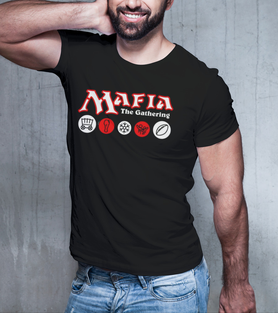 Mafia The Gathering Wagon Foot Ice Football Rugby T-Shirt