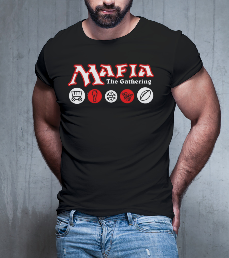 Mafia The Gathering Wagon Foot Ice Football Rugby T-Shirt