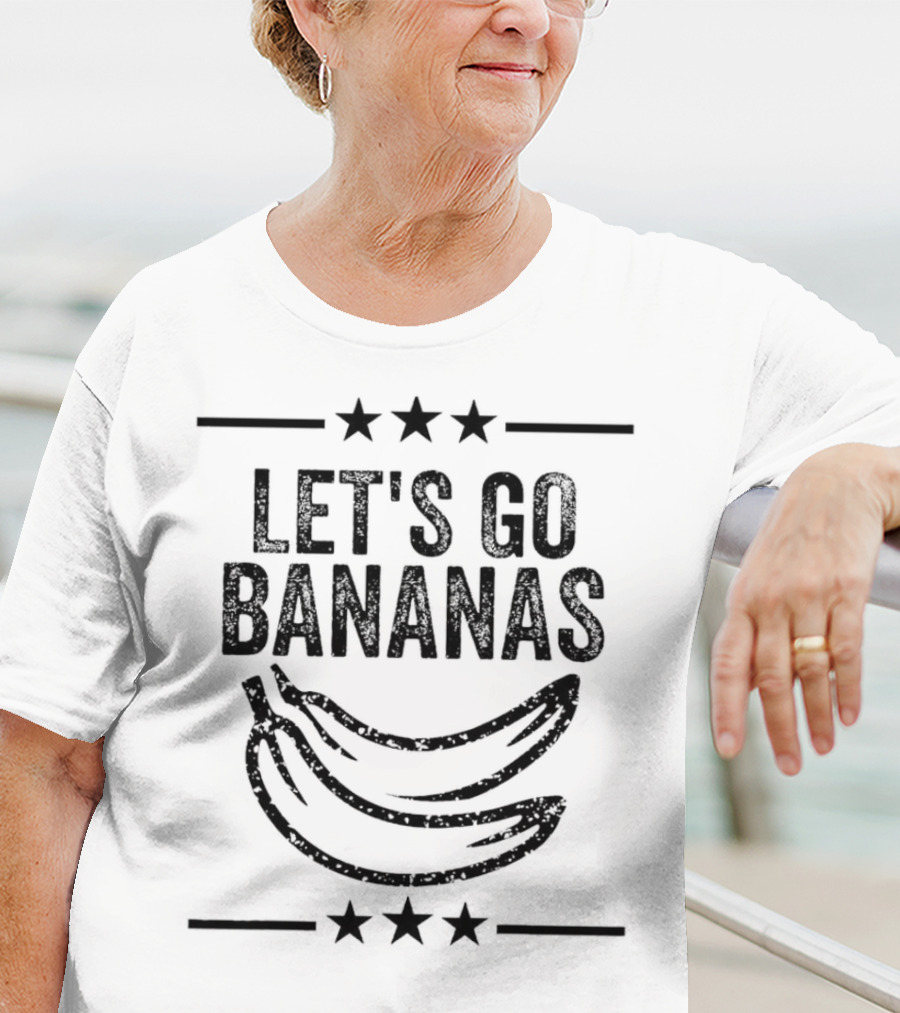 LET'S GO BANANAS STARS DOUBLE BANANA VINTAGE T-Shirt