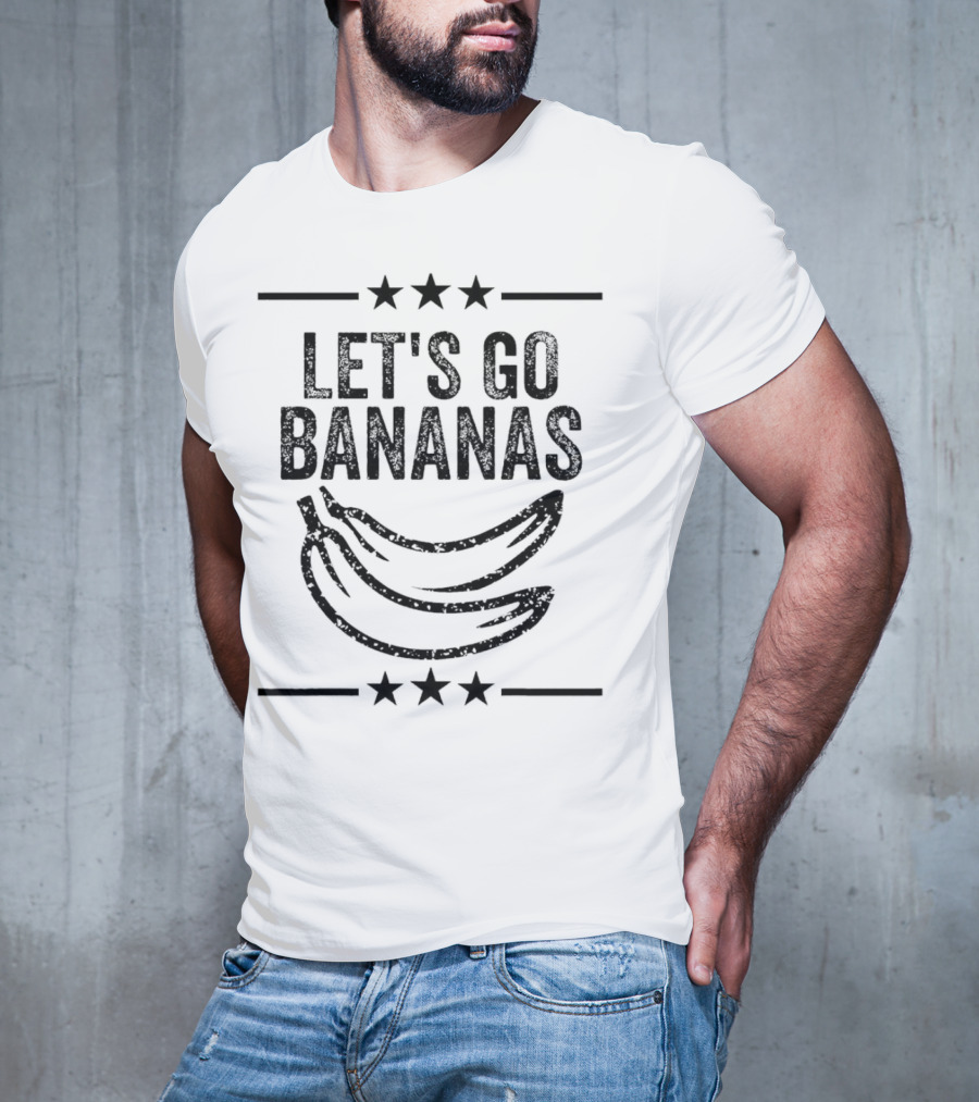 LET'S GO BANANAS STARS DOUBLE BANANA VINTAGE T-Shirt