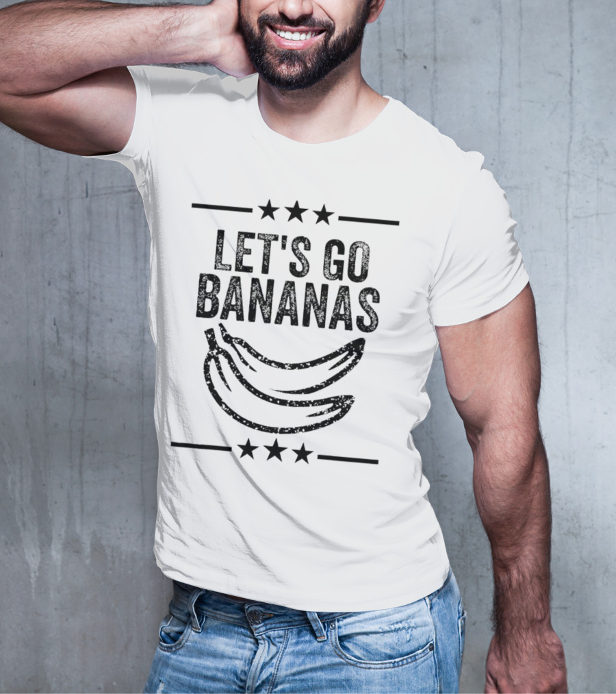 LET'S GO BANANAS STARS DOUBLE BANANA VINTAGE T-Shirt