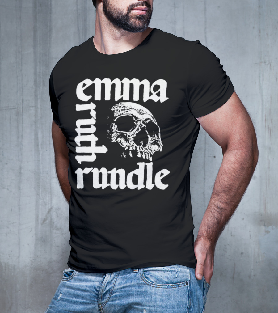 Emma Ruth Rundle Skull Art Patterson Black T-Shirt