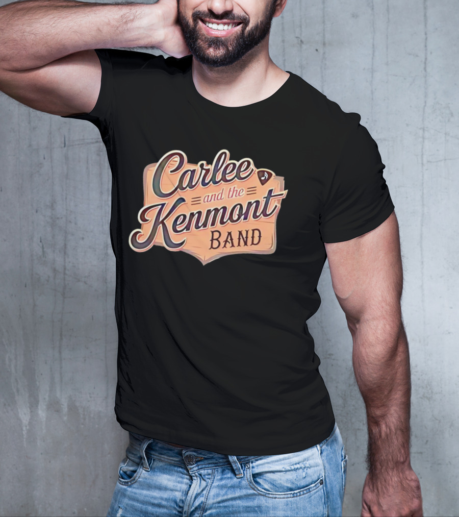 Carlee And The Kenmont Band Retro Sign With Guitar Pick T-Shirt