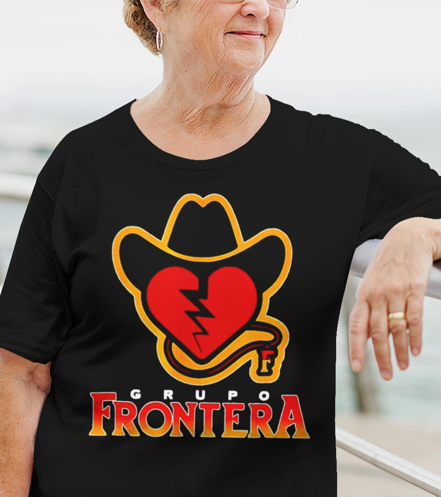 Grupo Frontera Mexican Heart Cowboy Hat Logo Music Musica Mexico T-Shirt