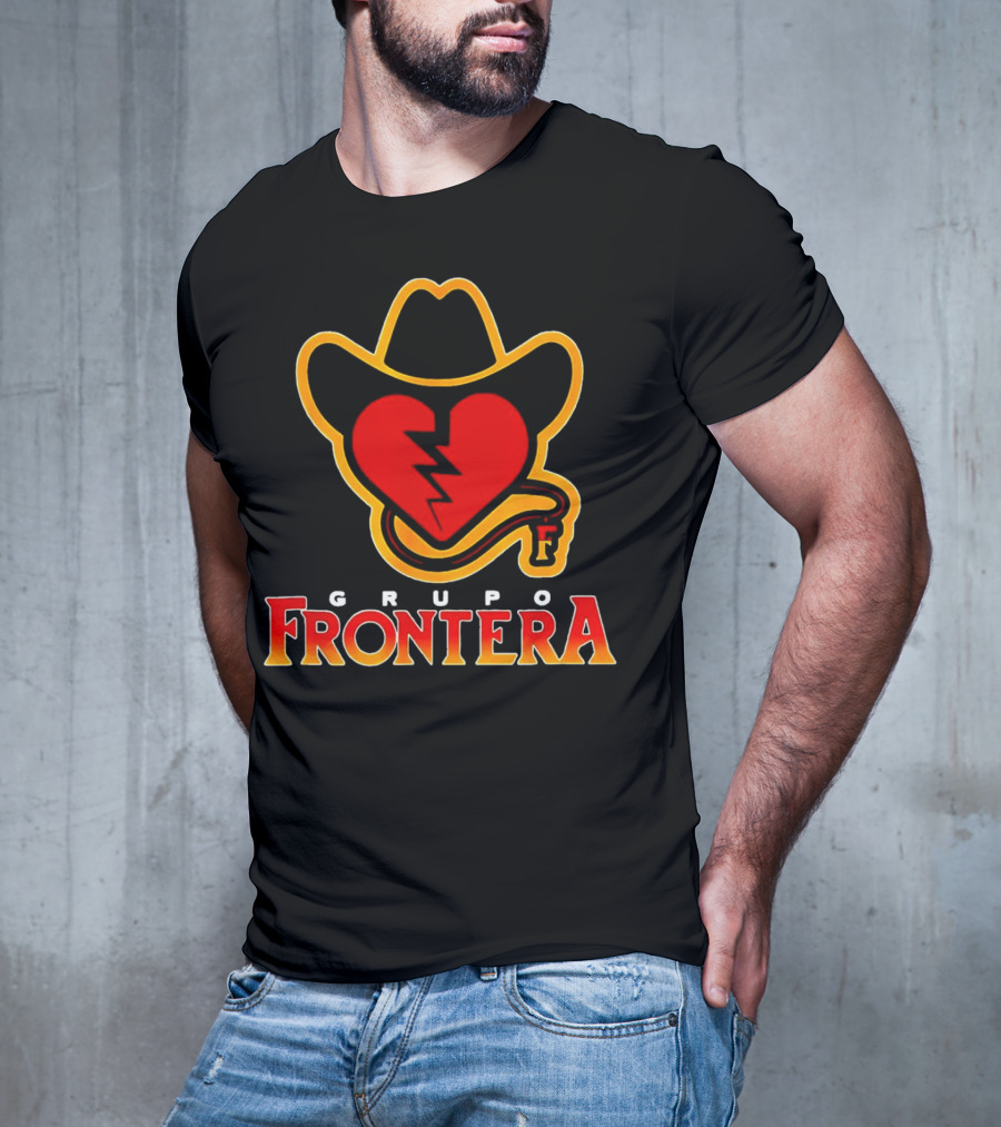 Grupo Frontera Mexican Heart Cowboy Hat Logo Music Musica Mexico T-Shirt