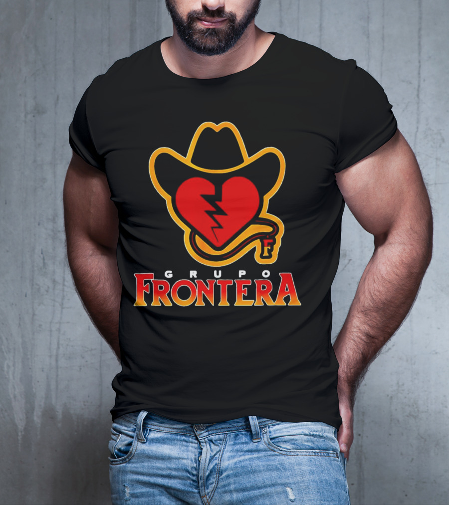 Grupo Frontera Mexican Heart Cowboy Hat Logo Music Musica Mexico T-Shirt