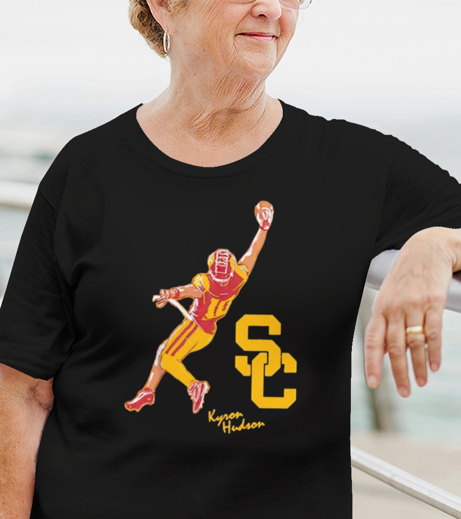 Kyron Hudson USC Trojans Football Catch T-Shirt