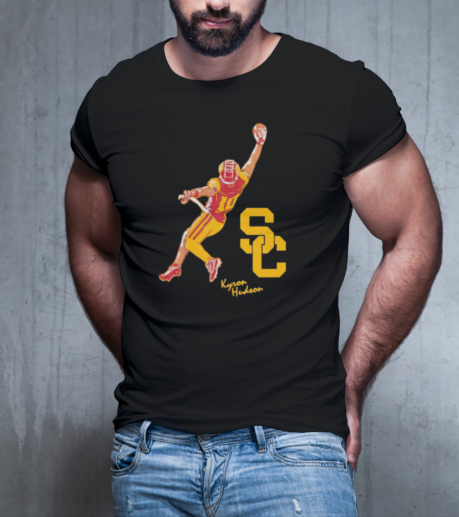 Kyron Hudson USC Trojans Football Catch T-Shirt