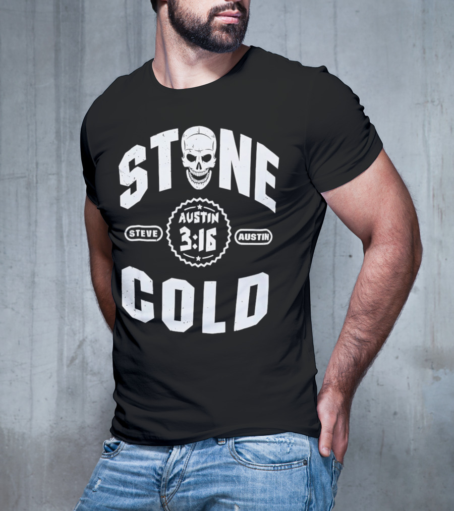 Steve Austin 3:16 Skull Stone Cold WWE T-Shirt