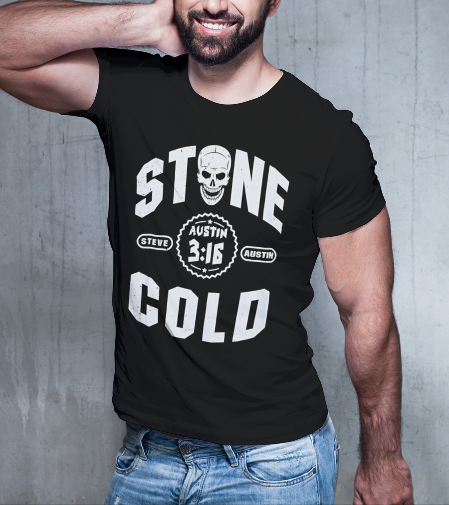 Steve Austin 3:16 Skull Stone Cold WWE T-Shirt