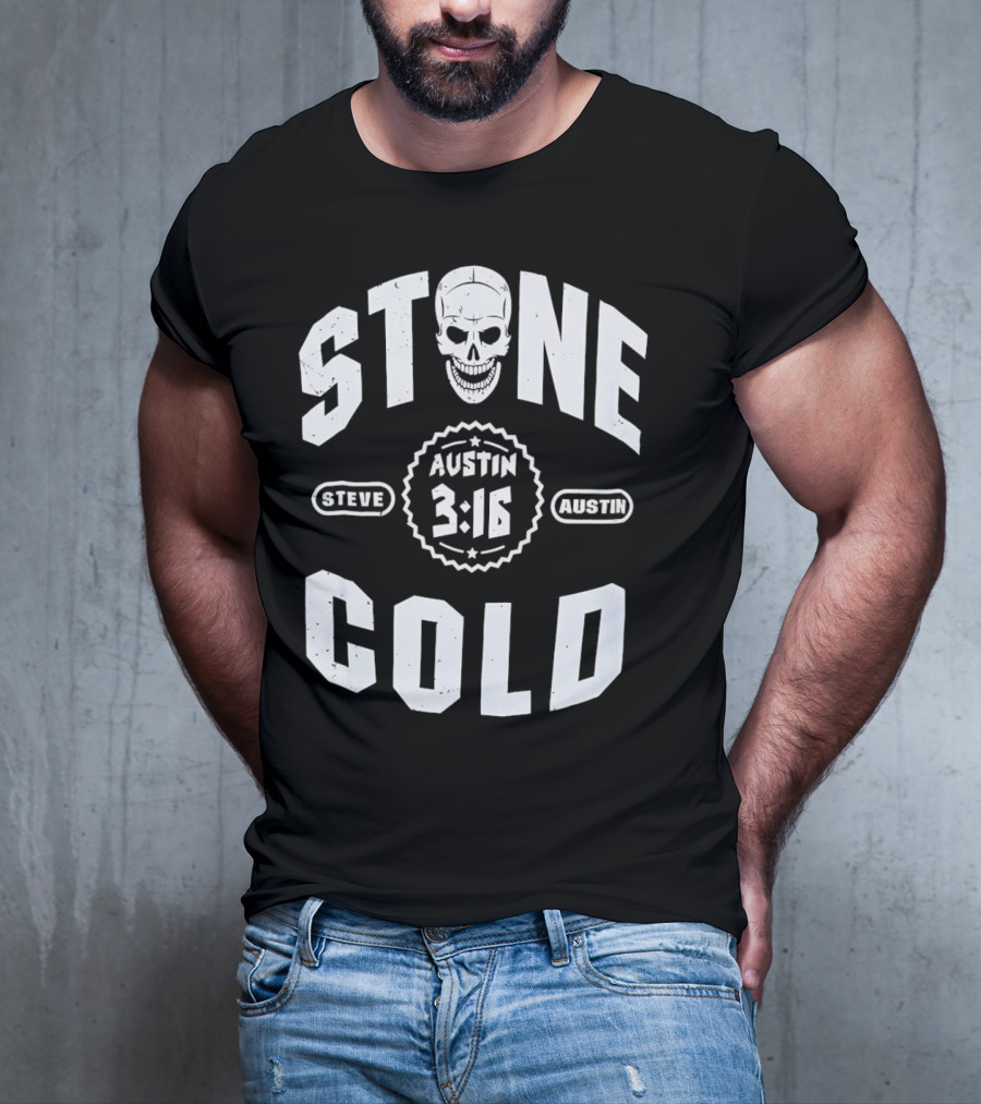 Steve Austin 3:16 Skull Stone Cold WWE T-Shirt