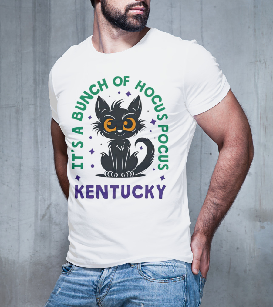 It's A Bunch Of Hocus Pocus Kentucky Black Cat T-Shirt