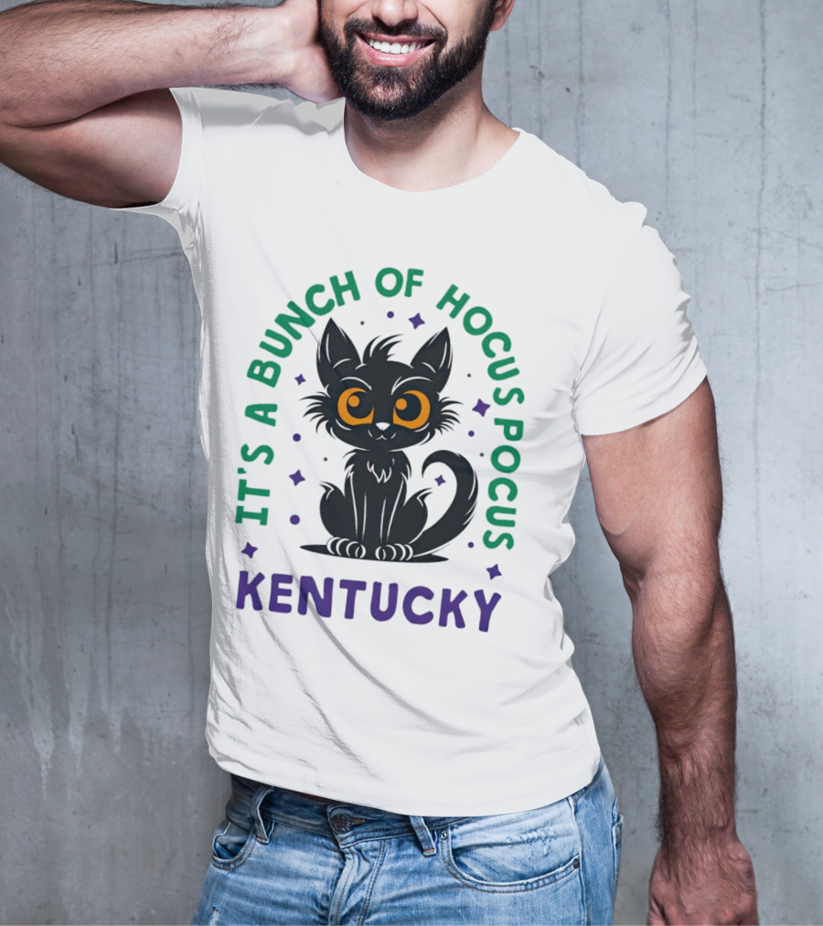 It's A Bunch Of Hocus Pocus Kentucky Black Cat T-Shirt
